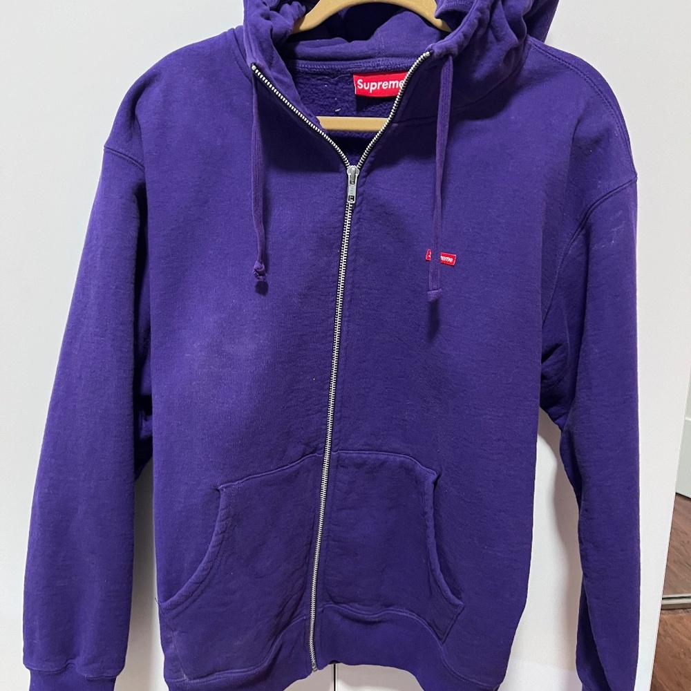 Supreme Medium Box Facemask Zip Up Hooded Sweatshirt (FW21)